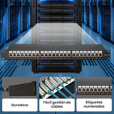 Extralink Cat6a Stp Patch Panel 24 Port - Cable - Cat 6a