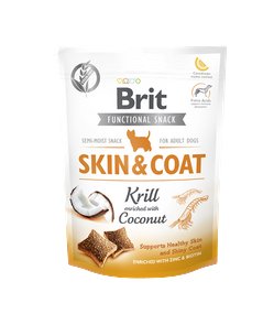 Brit Functional Snack Skin&Coat Krill  - Golosina Para Perros - 150g