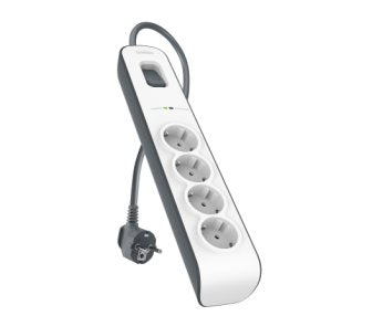 EAN 0745883659661 - Belkin BSV400VF2M limitador de tensión Blanco 4 salidas AC 2 m imagen 1
