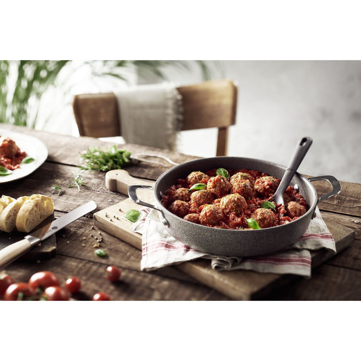 Sartén Ballarini Salina Granitium Profunda Con 2 Asas Granito 24 Cm 75002-811-0