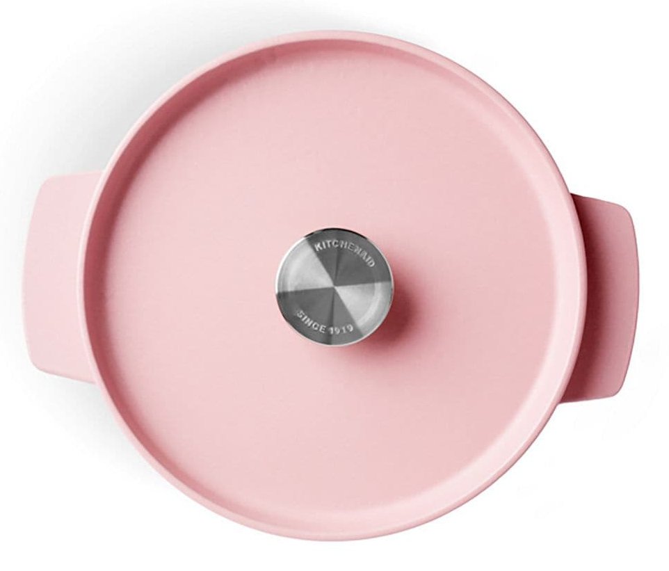 Kitchenaid Bräter Mit Deckel Gusseisen 22cm, Rosa