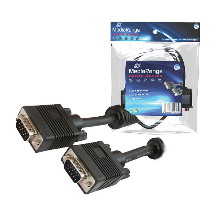 EAN 4260057126559 - MediaRange MRCS106 cable VGA 5 m VGA (D-Sub) Negro imagen 1