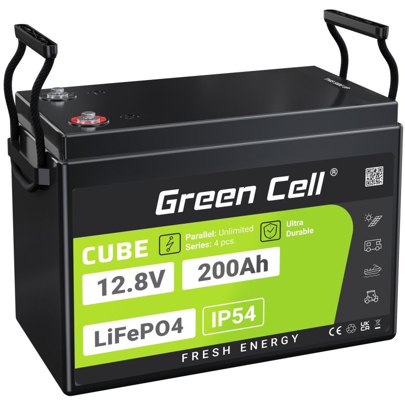 EAN 5904326374812 - Green Cell LFPGC12V200AH batería para sistema ups Fosfato de hierro-litio (LiFePo4) 12,8 V 200 Ah imagen 1