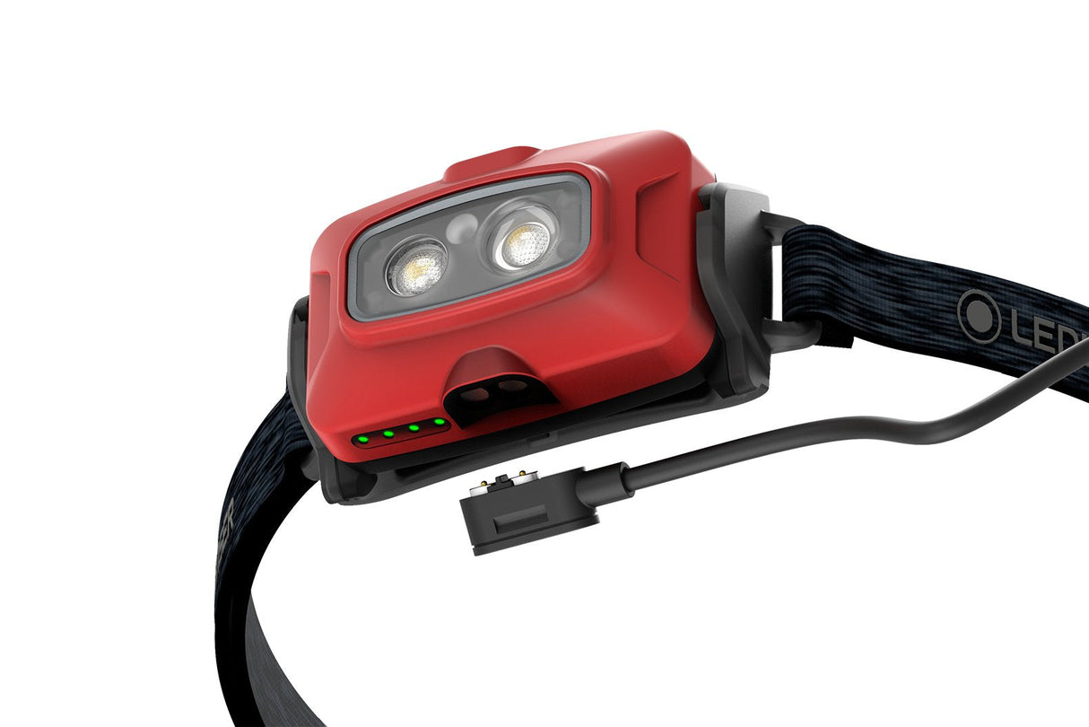 Linterna Frontal Ledlenser Hf4r Core, Luz Led Rojo/Gris 502792