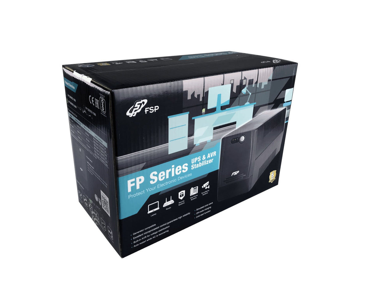 EAN 4711140487656 - FSP FP 1500 sistema de alimentación ininterrumpida (UPS) Línea interactiva 1,5 kVA 900 W 4 salidas AC imagen 6