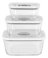 EAN 4001797008282 - Rommelsbacher VCG 1 recipiente de almacenar comida Rectangular Contenedor Blanco, Transparente 3 pieza(s) imagen 1