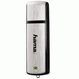 Hama Fancy Memoria Pendrive Usb 2.0 Con Tapa - 16gb De Capacidad - 10mb/S De Transferencia - Aluminio Cepillado -