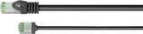 Goobay Cable Patch Ultraflexible Cat.8.1 Delgado, U/Ftp Negro, 5 Metros, Clavijas Extracortas 74356