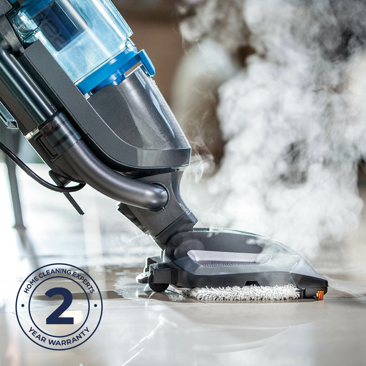 EAN 11120235340 - Bissell Vac & Steam Fregona a vapor 1,35 L 1600 W Azul, Titanio imagen 7
