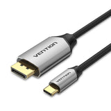 Cable Conversor Vention Cgzbg Usb Tipo-C Macho Displayport Macho 1.5m Negro