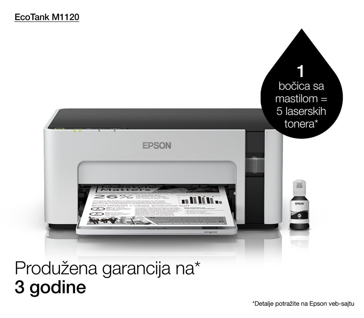 Epson Ecotank M1120 Impresora De Inyección De Tinta 1440 X 720 Dpi A4 Wifi
