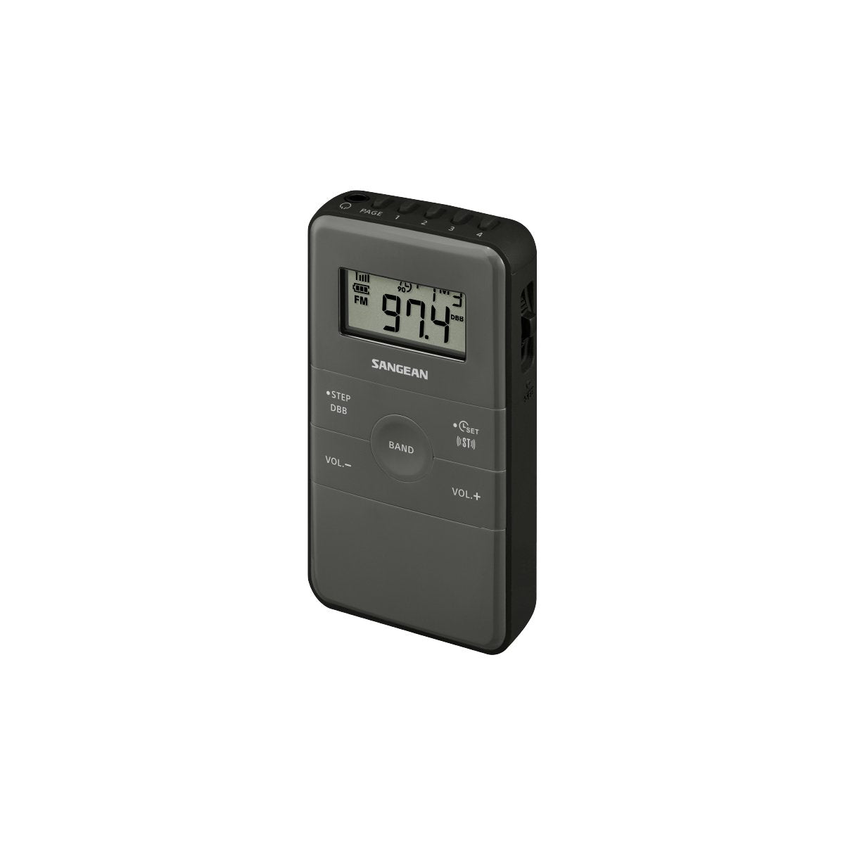 Sangean Dt-140 Negro Radio De Bolsillo Fm Am Batería Recargable