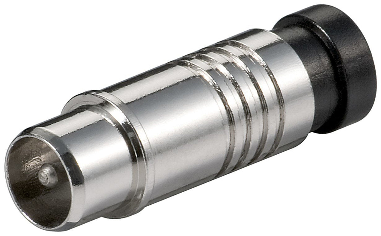 Coax Compression Plug - For Outer-Ø 7,0 Mm, Metal