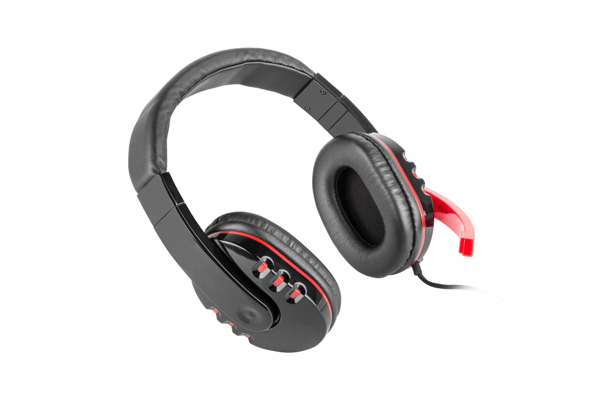 Natec Genesis Hm12x Auriculares Diadema Negro, Rojo