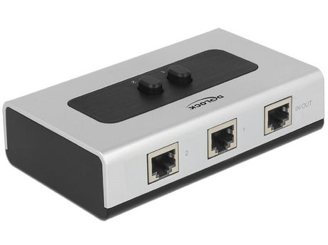EAN 4043619876730 - DeLOCK 87673 hub de interfaz 1000 Mbit/s Negro, Gris imagen 1