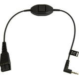 Cable De Conexión Jabra Qd A Conector De 2,5 Mm, Liso, 0,3 M 8800-00-55