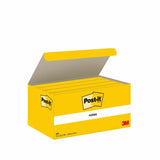 Post-It Pack De 12 Blocs De 100 Notas Adhesivas Reposicionables - Forma Rectangular - 38x51mm - Amarillo Claro