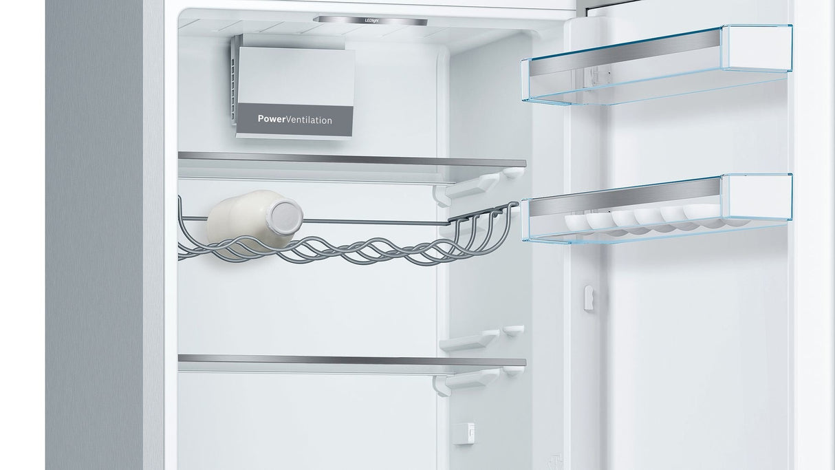 Bosch Home Kge36aica Series 6, Combinación De Enfriamiento/Congelador De Acero Inoxidable Kge36aica