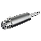 Goobay 27451 6.35 Mm 3 Pin Xlr Gris