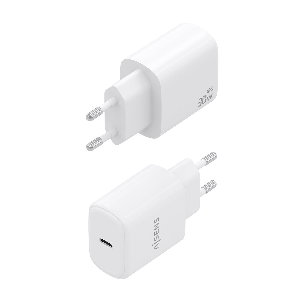 Aisens Cargador Gan 30w, 1xusb-C Pd3.0, Blanco