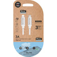 EAN 8436546593072 - TECH ONE TECH TEC2203 cable de conector Lightning 1 m Blanco imagen 1