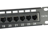 Equip 235325 Patchpanel 24x Rj45 Cat5e 19" 1he Negro