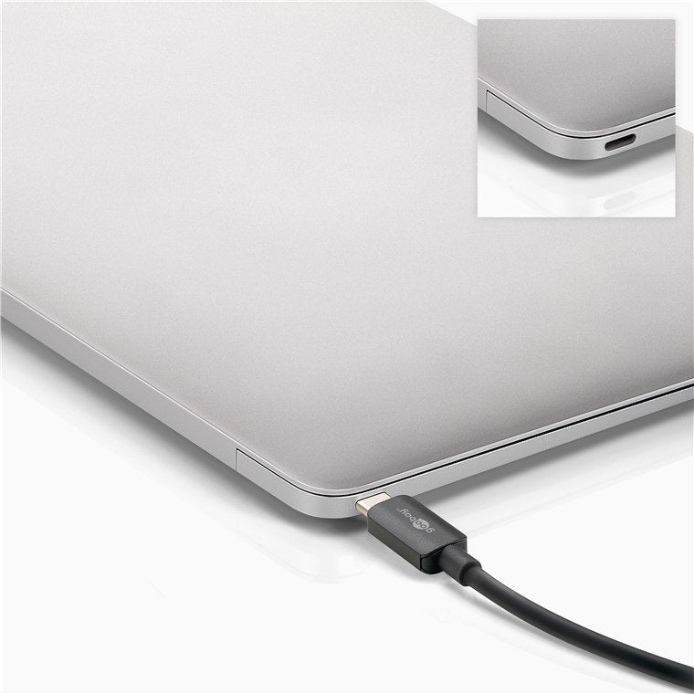 Adaptador De Cable De Vídeo Goobay 60172  0,15 M Usb Tipo C Hdmi + Displayport Negro