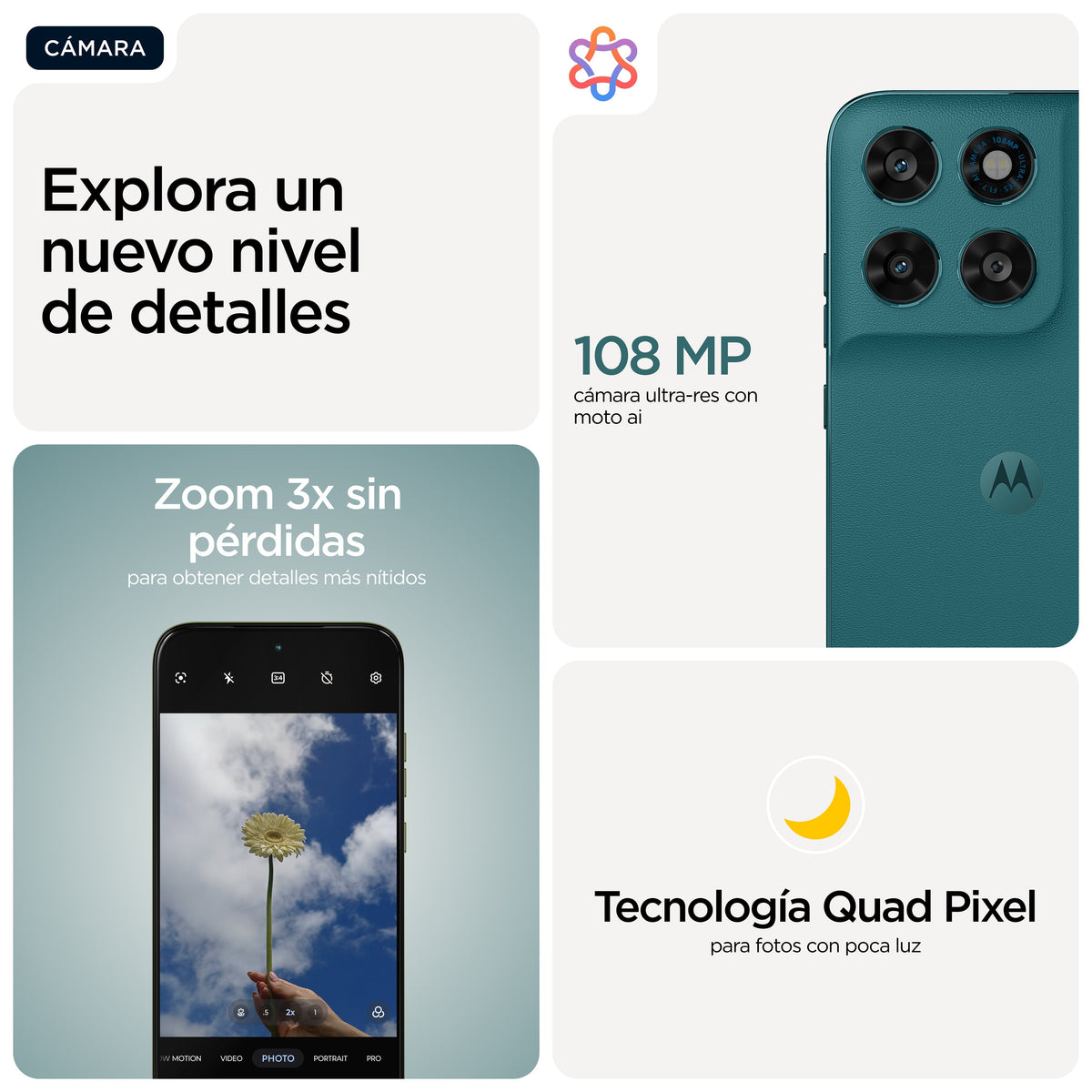 Motorola Moto G77 17,3 Cm (6.8") Ranura Híbrida Dual Sim Android 16.0 5g Usb Tipo C 8 Gb 128 Gb 5200 Mah Verde