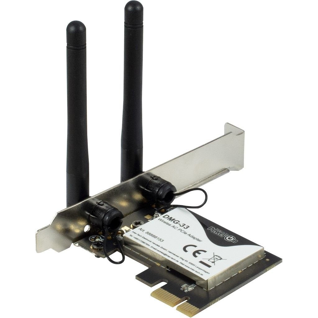 Inter-Tech Wi-Fi 5 Pcie Dmg-33 3dbi Antena 1300mbps Retail