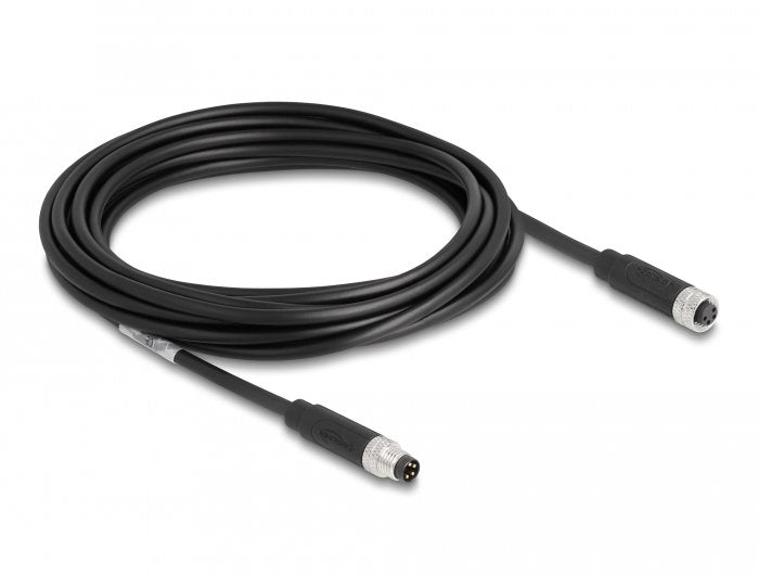 Delock M8 A-Kodiert 4 Pin Cable Stecker Zu Buchse Pur (Tpu) 5 M