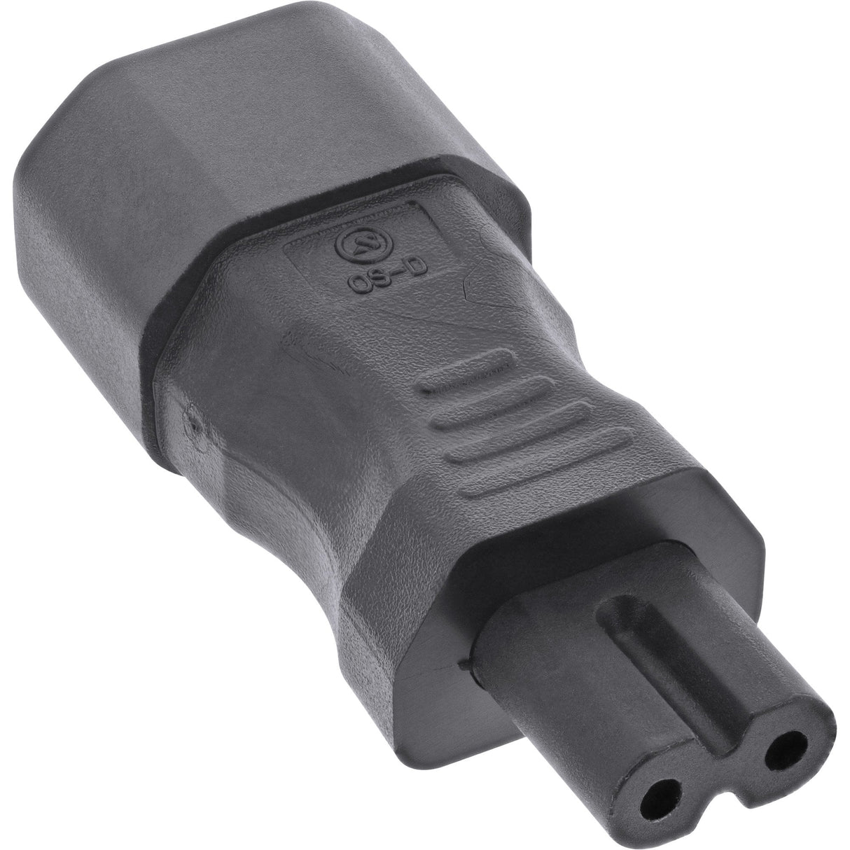 Adaptador De Alimentación Inline Iec 60320 C14 / C7 3 Pines A 2 Pines