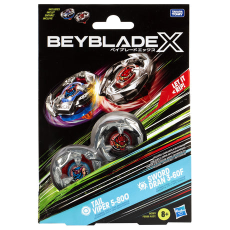 EAN 5010996259295 - Beyblade X Tail Viper 5-80O & Sword Dran 3-60F Batalla de trompos imagen 2