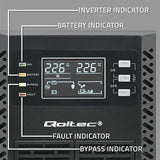 EAN 5901878522814 - Qoltec 52281 sistema de alimentación ininterrumpida (UPS) Doble conversión (en línea) 2 kVA 2000 W 3 sali imagen 10