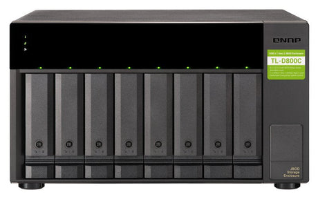 EAN 4713213516188 - QNAP TL-D800C caja para disco duro externo Carcasa de disco duro/SSD Negro, Gris 2.5/3.5" imagen 2