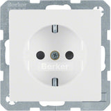 Berker 47236089 Schuko-Steckdose Berker Q.1 Polarweiss, Samt