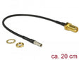 EAN 4043619899128 - DeLOCK 89912 cable coaxial RG-174 0,2 m TS-9 SMA Negro imagen 1