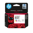 EAN 0889296160854 - HP 651 Tri-color Original Ink Advantage Cartridge cartucho de tinta 1 pieza(s) Rendimiento estándar Cian, imagen 1
