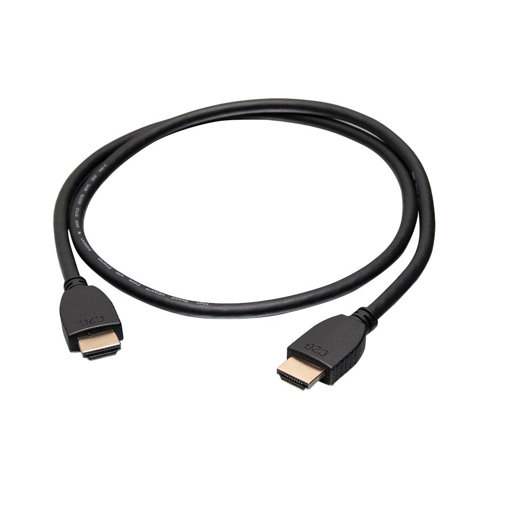 Cable C2g 6ft 4k Hdmi  With Ethernet High Speed Ultrahd Cable M/M Cable Hdmi Con Ethernet Hdmi Macho A Hdmi Macho 1.83 M Blindado Negro