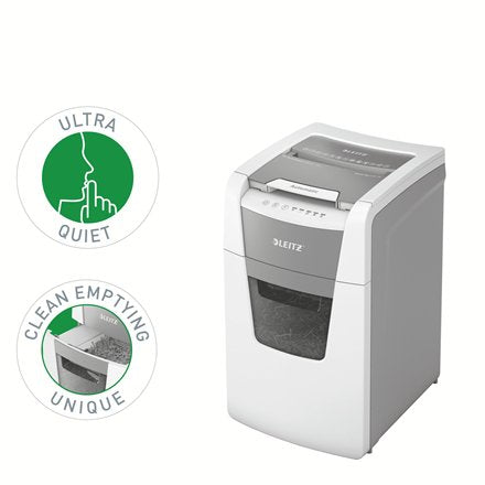 EAN 4002432124114 - Leitz 80140000 triturador de papel Microcorte 55 dB 22 cm Gris, Blanco imagen 5
