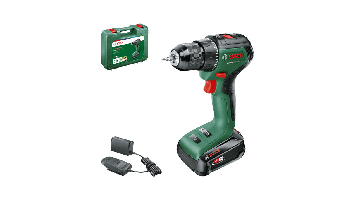 EAN 4053423230802 - Bosch UniversalDrill 18V-60 1900 RPM Sin llave 1,3 kg Negro, Verde imagen 3