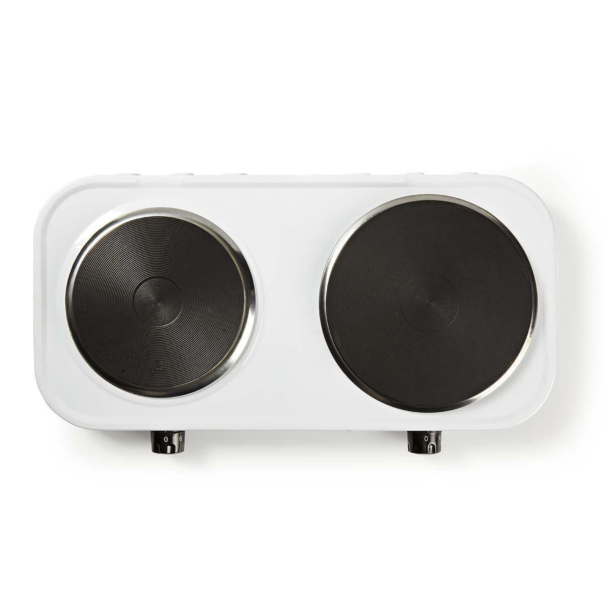 Nedis Kaep250ewt2 Hobs Blanco Encimera Hornillo Eléctrico / Placa Eléctrica 2 Zona(S)