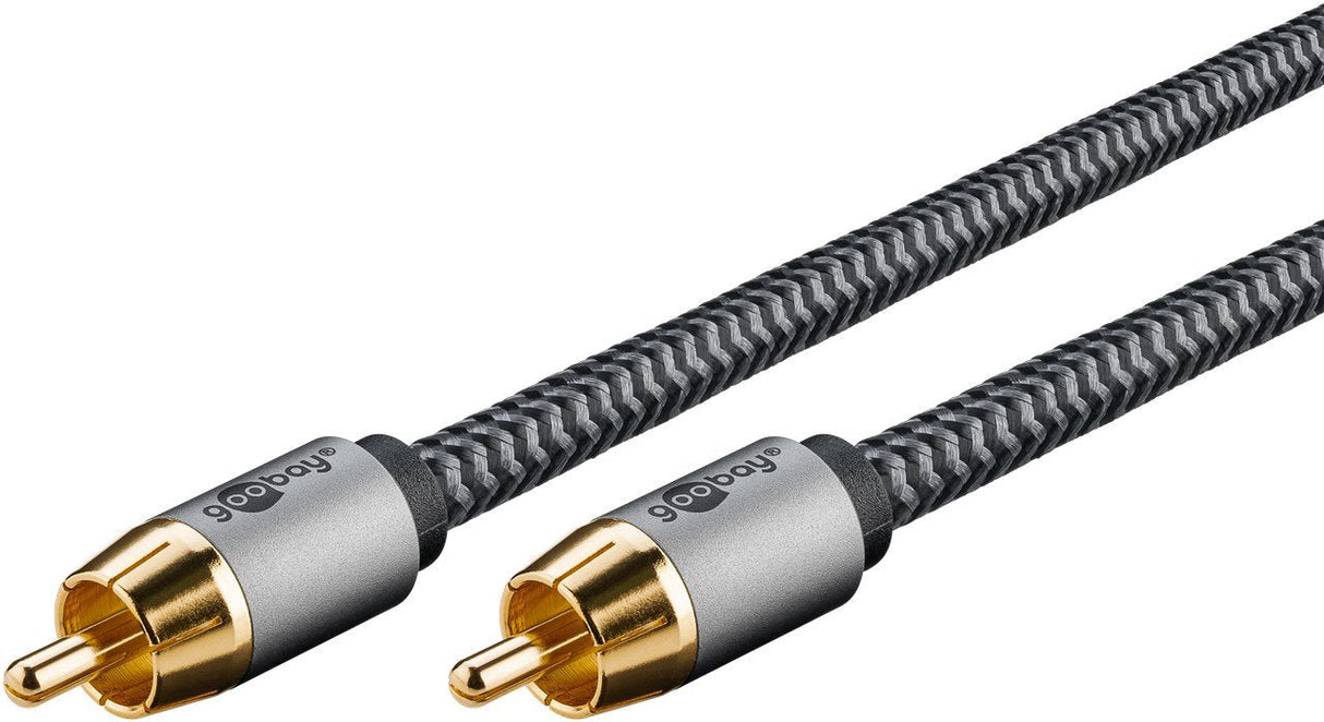 Cable 10,0m 1xrca M A 1xrca Macho Subwoofer Flexiplus Nylon Goobay