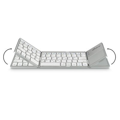 Mediarange Mros133 Teclado Bluetooth Qwertz Alemán, Suizo Plata