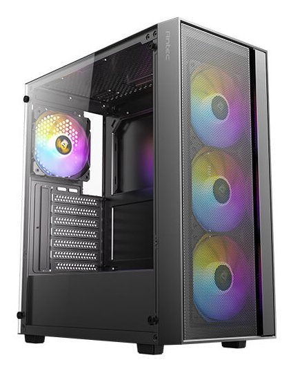 Caja Semitorre Atx Ax65 A-Rgb Negro Antec Bahías Int.: 3.5'' / 2.5'' (Combo): 2 / 1 Y 2x2'5/ 1xusb 3.0, 2xusb-2.0/ Audio In/Out