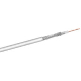 Coax- Antenna Cable, 4x Shielded, Ccs, 100m, White, 100 M -