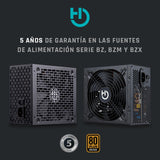 EAN 8436545691168 - Hiditec BZ750 80Plus Bronze unidad de fuente de alimentación 750 W 20+4 pin ATX ATX Negro imagen 6