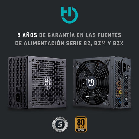 EAN 8436545691168 - Hiditec BZ750 80Plus Bronze unidad de fuente de alimentación 750 W 20+4 pin ATX ATX Negro imagen 6