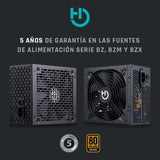 Fuente De Alimentación Hiditec Bz650 650w Ventilador 14cm 80 Plus Bronze