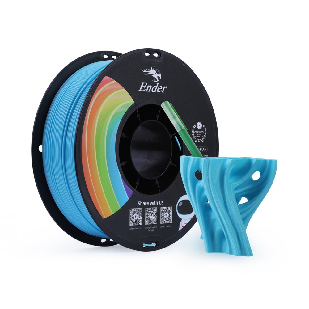 Creality Pla+ Filament Blue, 3d Azul, 1 Kg, 1,75 Mm, 3301010310