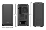 Caja Pc Be Quiet! Torre E-Atx Silent Base 601 Window Silve 2 Ventiladores/Insonorizada/Cristal Templado Bgw27